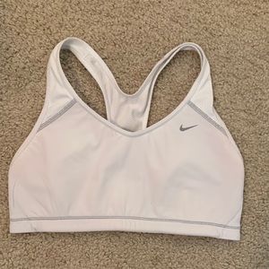White Nike Sports Bra